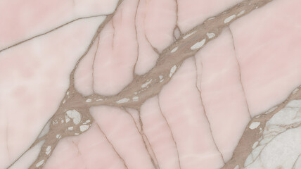 Full-frame 2D Rosa Portugallo marble slab in light pastel pink with faint beige mineral tones.