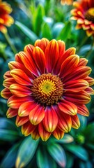 A close-up shot of a bright red