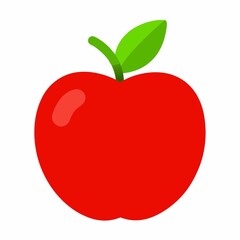 apple illustration on white background.