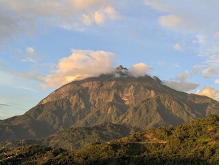 mountain landscape with clouds