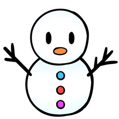 눈사람일러스트