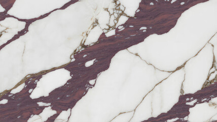 Full-frame 2D Calacatta Viola slab with rich violet and burgundy mineral patterns on bright white marble.