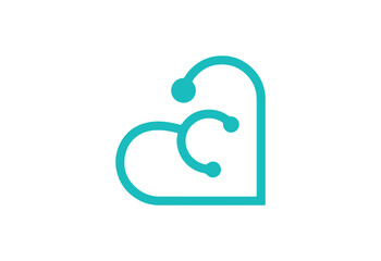 Heart Health Icon Logo Design – Medical Heartbeat Symbol SVG File for Wellness, Fitness, Healthcare Branding, Digital and Print Use