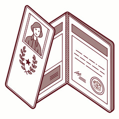 passport new qualityful and svg design 