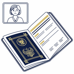 passport new qualityful and svg design 