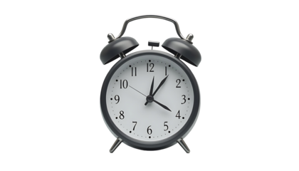 Black Alarm Clock Showing Time