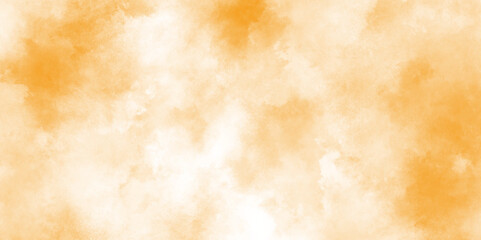 Abstract orange or brown painted watercolor paper background, Close-up grunge texture of colorful mulberry paper, beige background with a soft gradient brown grunge texture.