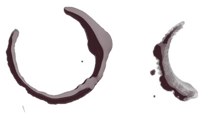 Abstract Ink Rings in Blush and Earthy Tones - Modern Watercolor Art Design