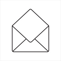 open envelope with blank paper