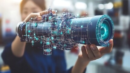 Technological innovation: A digital blueprint of a complex machine concept