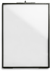 Elegant Brass Photo Frame with Ink and Amethyst Abstract Design