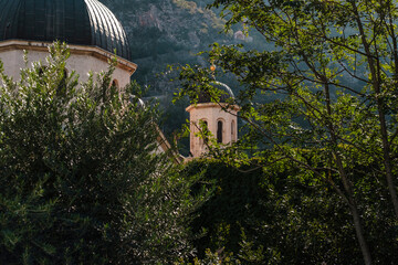 old town of kotor in montenegro, medieval buildings, popular cultural travel destination