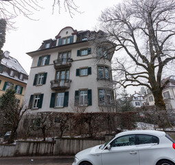 A classic residential building, likely a villa or a large townhouse, stands prominently in St....
