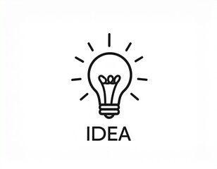 Idea icon vector icon. Simple element illustration. Idea symbol design.