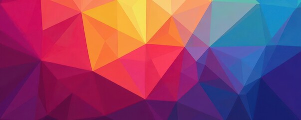 Abstract geometric triangle pattern with vibrant color gradients , backdrop, triangle design