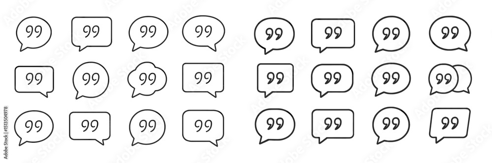 Poster various speech bubbles displaying the number 99 arranged in two rows on a plain background, ideal fo