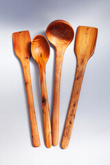 wooden kitchen collection stacked view closeup