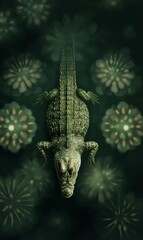 Fototapeta premium Realistic Crocodile Illustration
