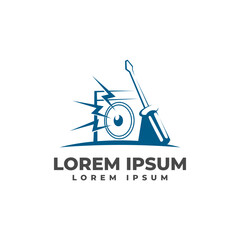 Speaker Service Logo Vector Icon Illustration