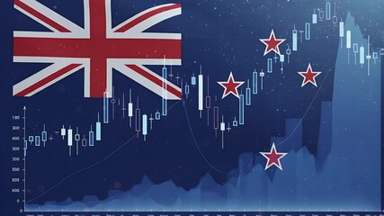 New Zealand Stock Market Financial Chart Data Economy Growth - Powered by Adobe