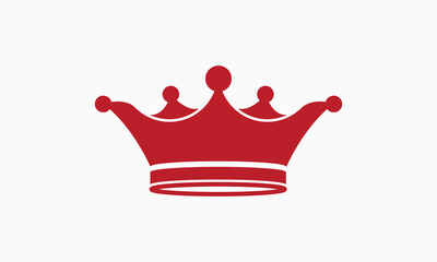 A vector red crown design.
