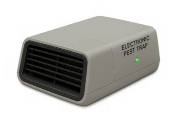 Electronic pest trap device with transparent background