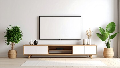 Modern living room with TV