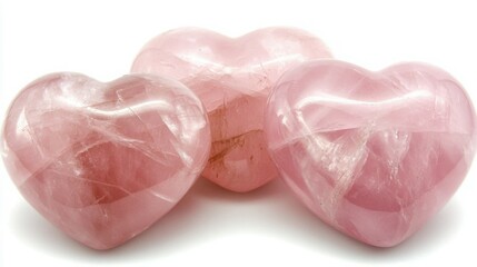 Tumbled Polished Rose Quartz Heart Crystal for Healing and Energy Work

