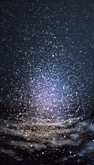 Sparkling Night Sky with Shimmering Lights