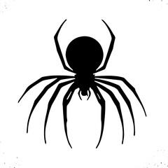 spider on a white background