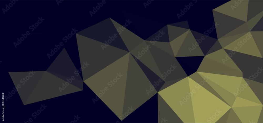 Aufkleber abstract geometric pattern triangles on dark ground