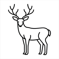 Obraz premium Line art of deer.