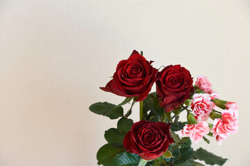 薔薇とカーネーション