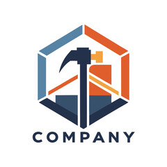 Abstract Construction and Building Concept Logo Template Design