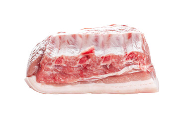 Uncooked and raw meat. Isolated