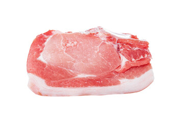 Uncooked and raw meat. Isolated