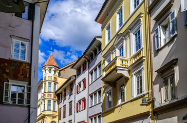 famous old town of Bozen in italy