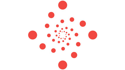 blood cells isolated on white