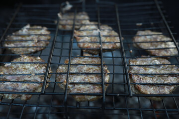 Grilled Beef Patties on BBQ Grill - Outdoor Cooking, Barbecue Meat, Backyard Grilling