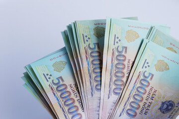 Five hundred thousand dong banknotes
