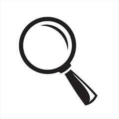 Magnifying Glass Icon Vector – Simple Search Symbol Design