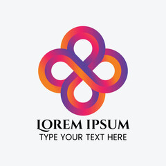 Fototapeta premium Gradient Infinity Loop Logo