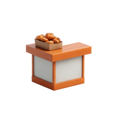 Wooden container with a delightful selection of sweets, elegantly presented. Perfect for showcasing gourmet treats or desserts on a festive table.