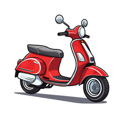 Scooter Motorcycle Vehicle Symbol Vector for Professional Projects