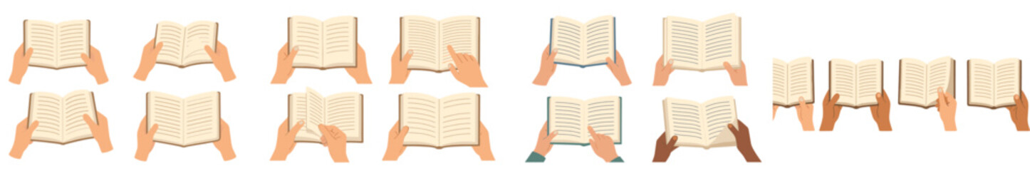 Hands flipping through a book while studying in a cozy environment during daytime