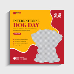 World Dog Day Social Media Instagram Post template