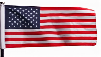 Fototapeta premium american flag isolated on white with clipping path