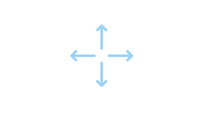 Obraz premium blue arrow icon