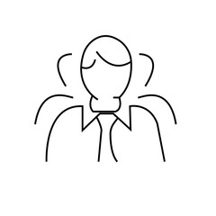 vector illustration of a cartoon character