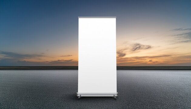 empty standee rollup banner display mockup on isolated background mock up for presentation or exhibition product vertical blank roll up stand template in 1x1 1x2 1x3 and 2x3 sizes